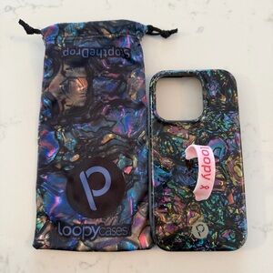 IPhone 14Pro Abalone Right Loopy Case